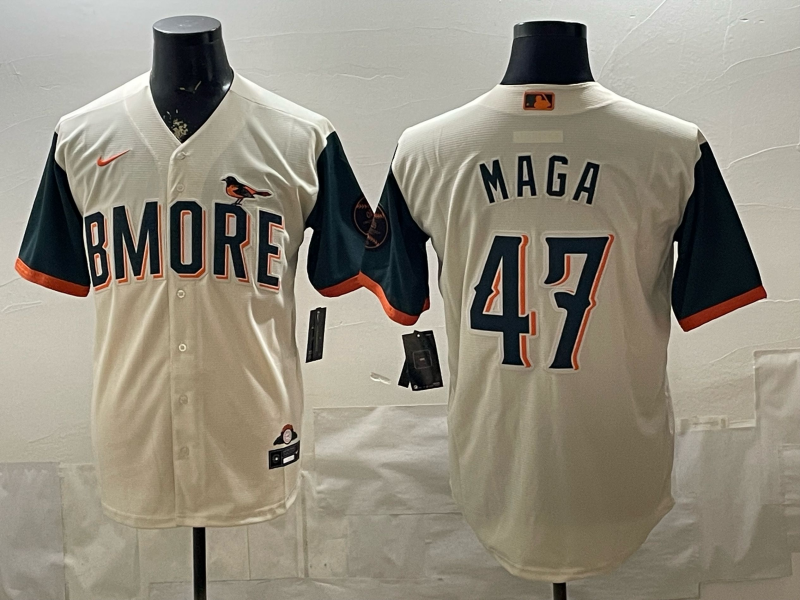 Men Baltimore Orioles #47 Maga White Game 2026 Nike MLB Jersey 051902->los angeles dodgers->MLB Jersey